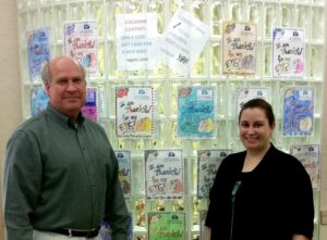 Administrator Mark Holloway with Jessamy South of Columbus Museum